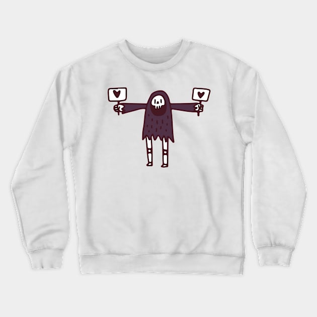 Grm Reaper suporting Crewneck Sweatshirt by GrimdraksJokes